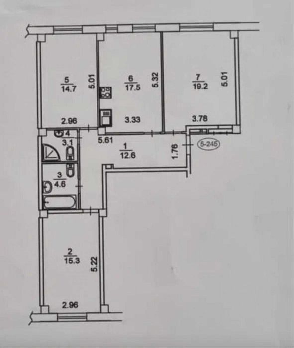 Продаж 3к квартири 87м2, ЖК Комфорт Таун