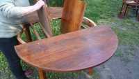 Rozkładany stół +4 krzesła drewniane