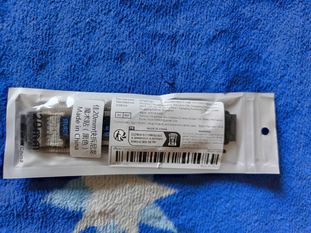 Pasek nylonowy do zegarka Garmin quickfit 20mm