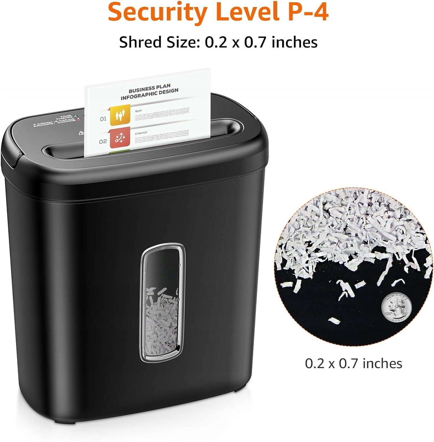 outlet amazon basics niszczarka do papieru c276-eu pojemność 15 l