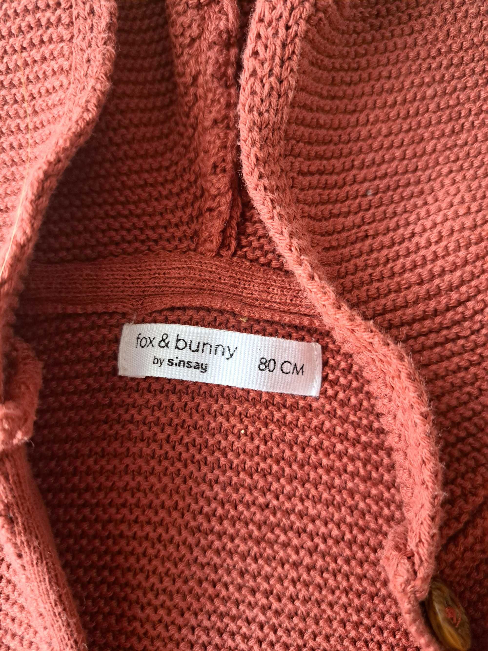 Sinsay - Sweter - Bordowy r. 80
