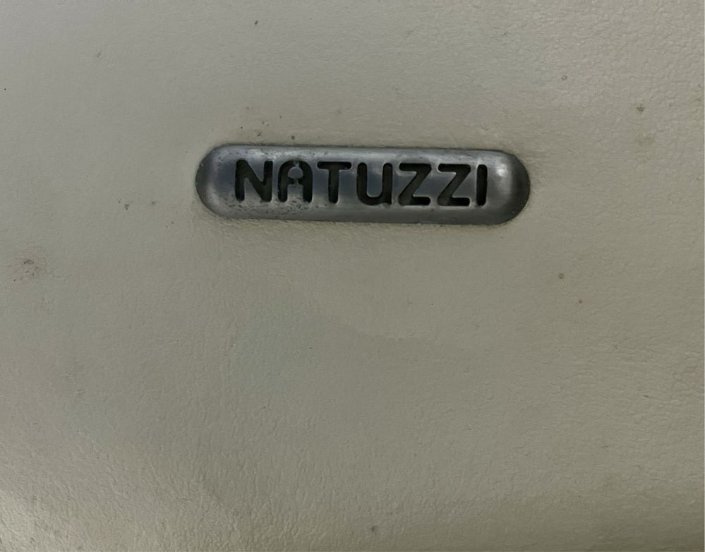 Poltrona NATUZZI de Couro Bege