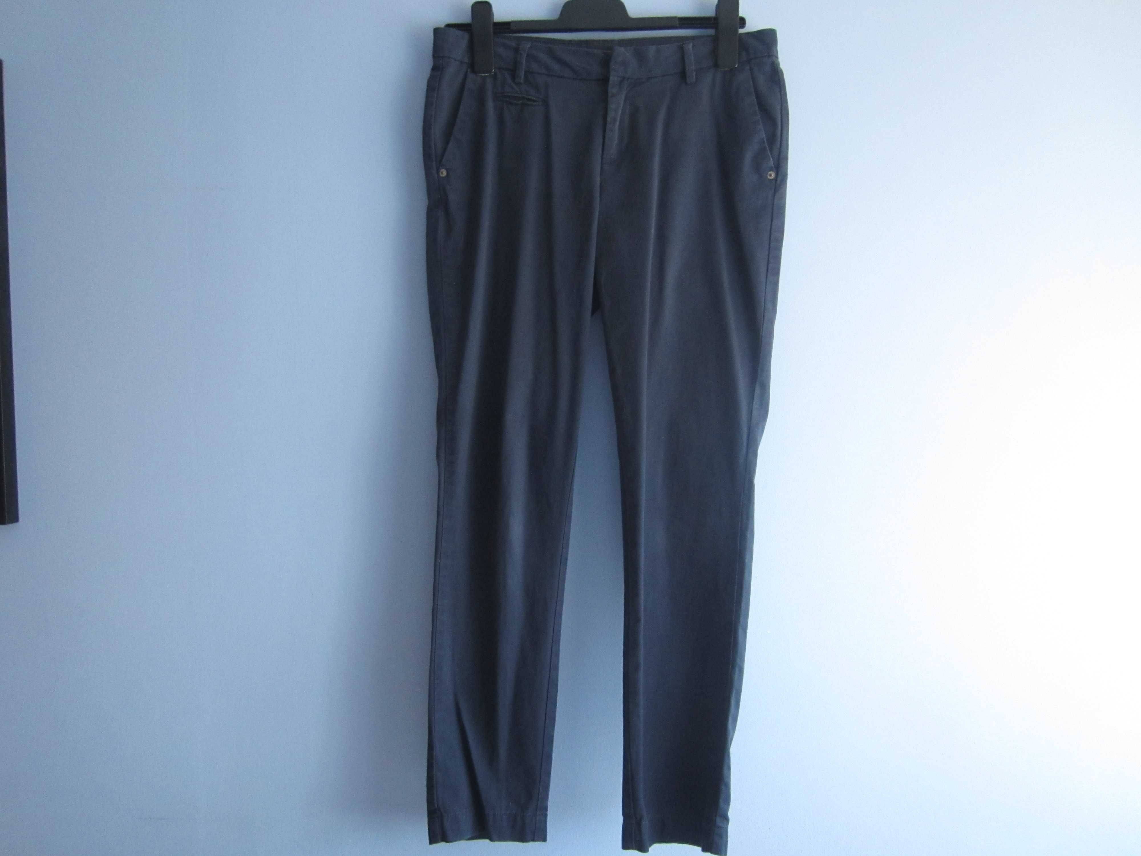 Granatowe eleganckie spodnie z Orsay, rozm. 36, bawełna super jakość