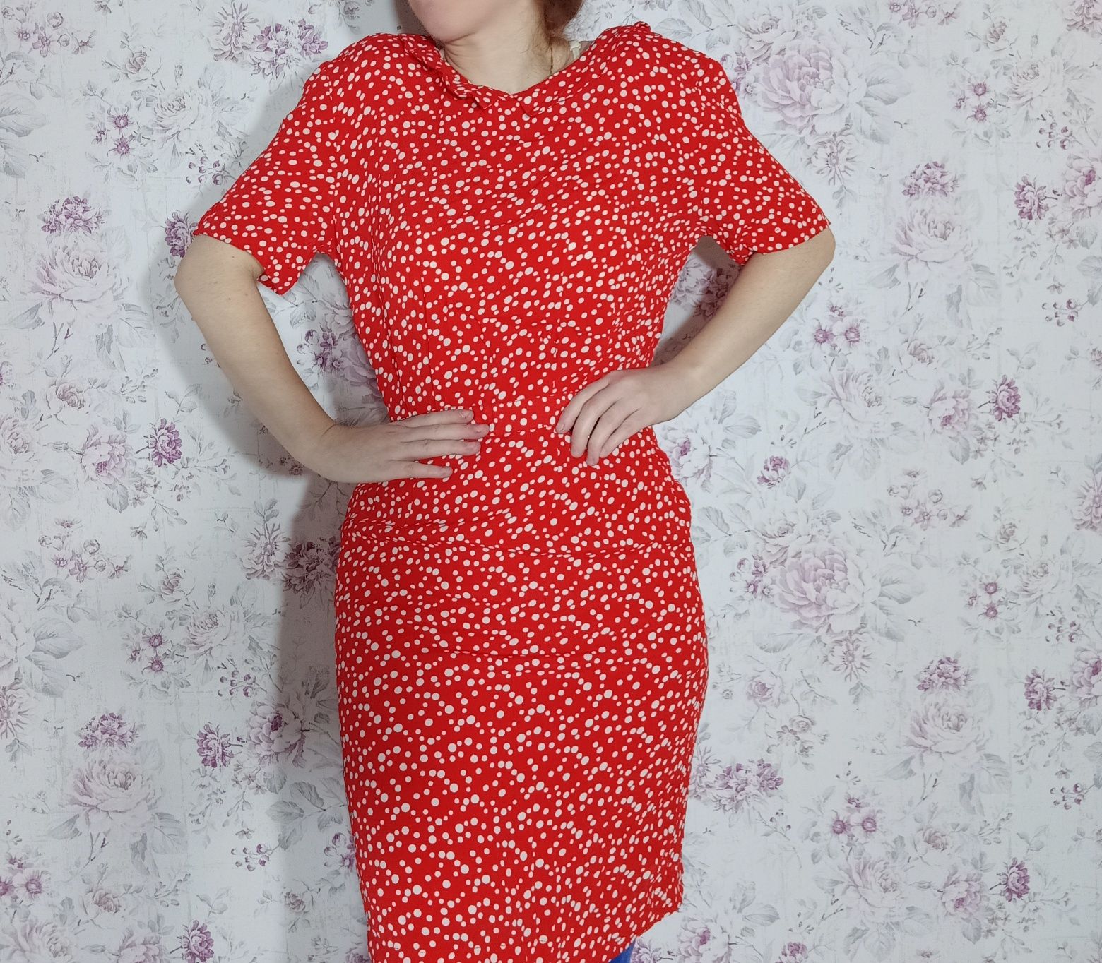 Sukienka w groszki ganni pin up retro rockabilly s