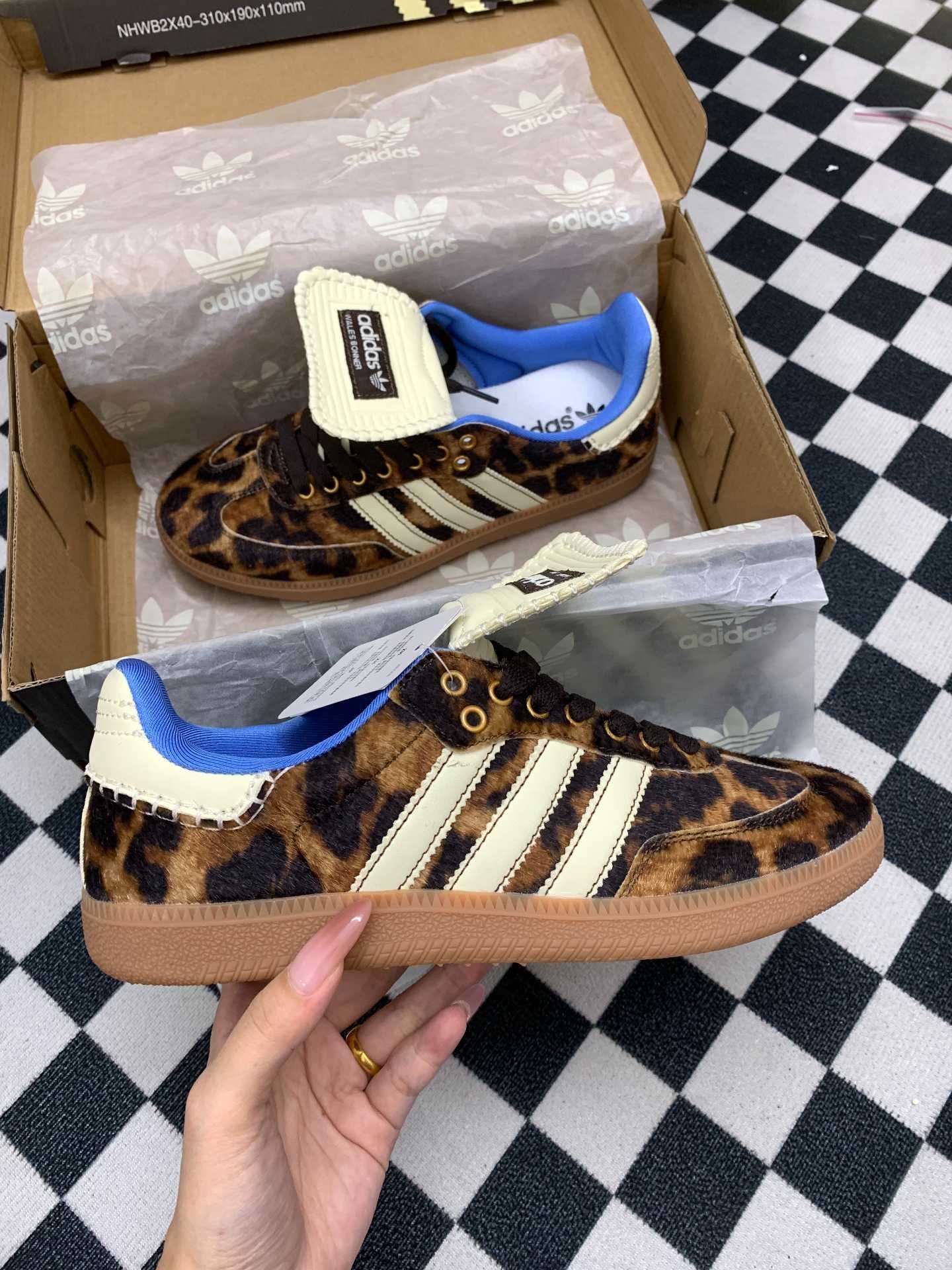 nowy Buty Adǐdas Samba Leopard Damskie Rozmiar.39