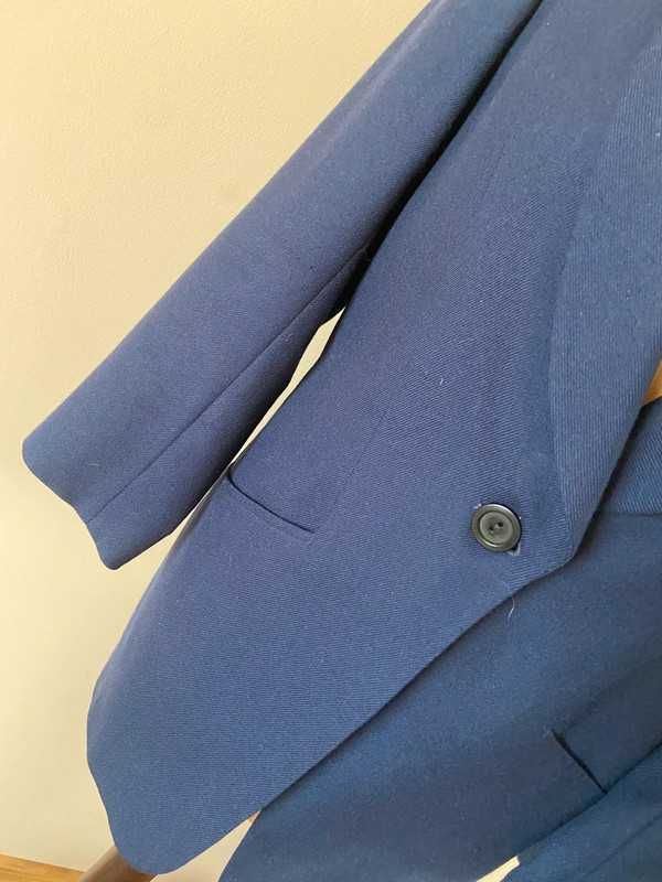 S m vistula marynarka zakiet welna wool granat jakosc blazer narzutka