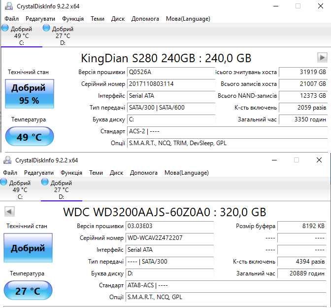 AMD Phenom II X6 1055T / MSI 790FX / 8Gb / HIS5770 / SSD240 / HDD300Gb