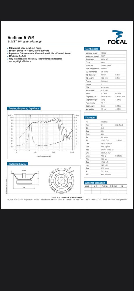 Jmlab Focal Audiom 6WM