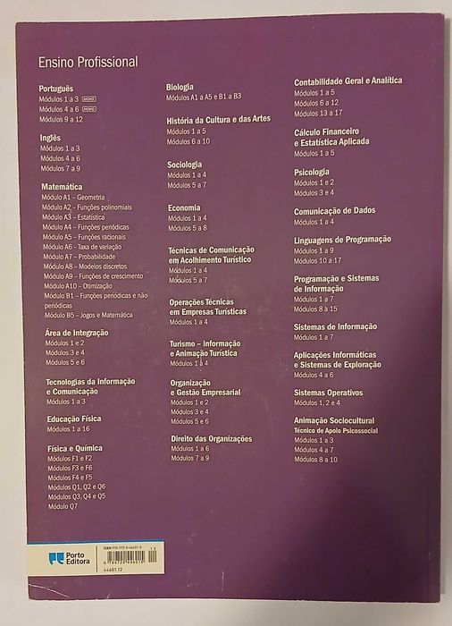 Biologia - Módulos A1 a A5 e B1 a B3 - Ensino Profissional