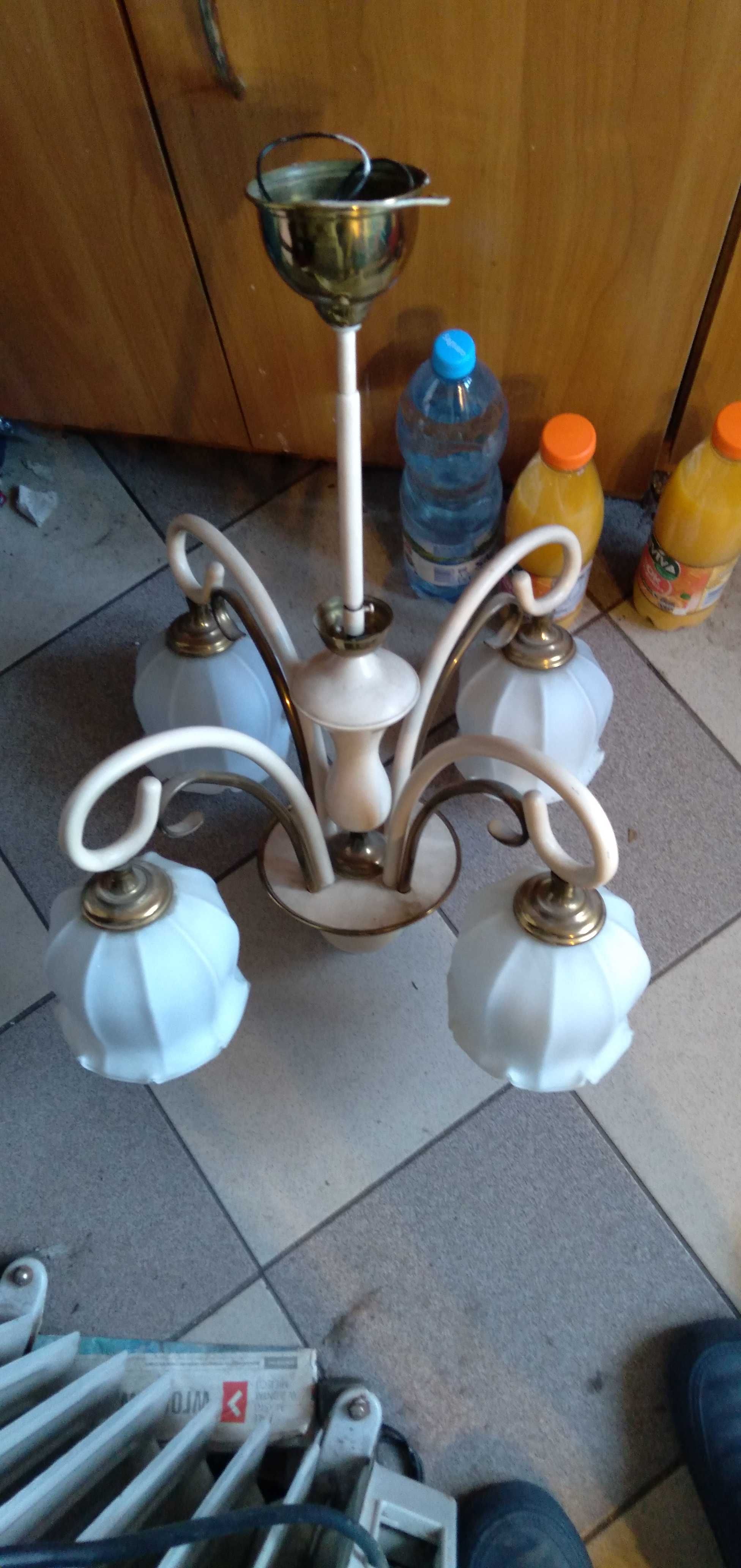 Lampa wisząca Żyrandol  zabytek stan dobry Wrocław