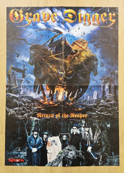 Grave Digger - Duży plakat z 2014 r. - Format A2 (ok. 40 x 55 cm) NOWY