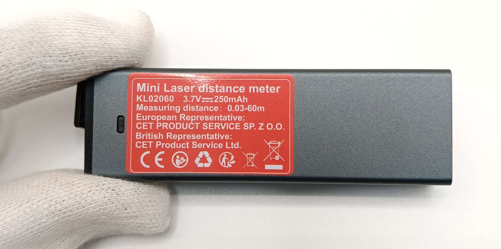HYCHIKA Dalmierz laserowy  | Gniazdo Typ C | Wiele trybów pomiaru