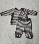 Komplet zestaw H&M baby paski dzianina bawełna guziki