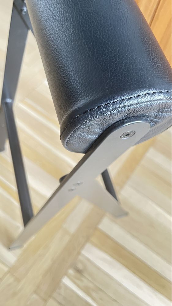 Ikea PS Skórzany wysoki stołek do pracy przy biurku