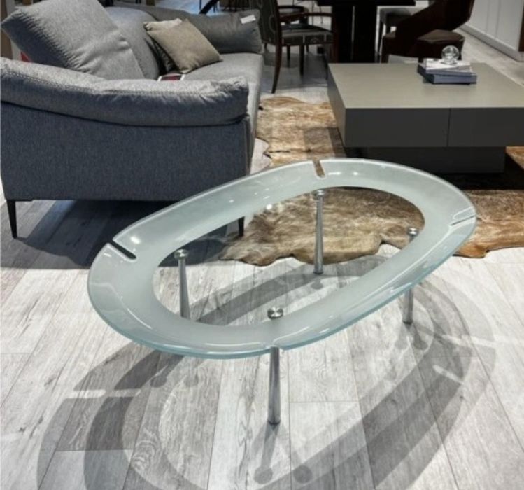 STÓŁ stolik okolicznościowy kawowy TONIN CASA włoski szkło jak nowy