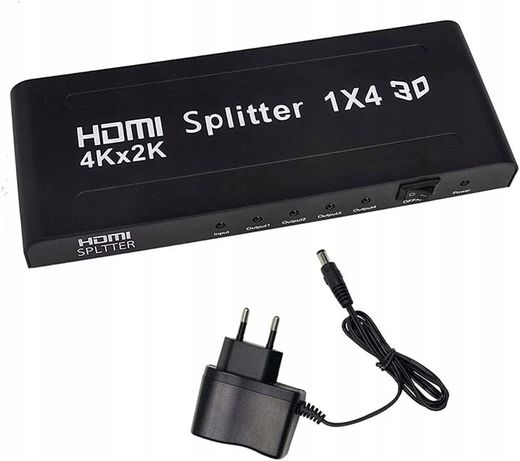 Splitter HDMI 1x4 4K*2K 3D FullHD Rozdzielacz HDCP