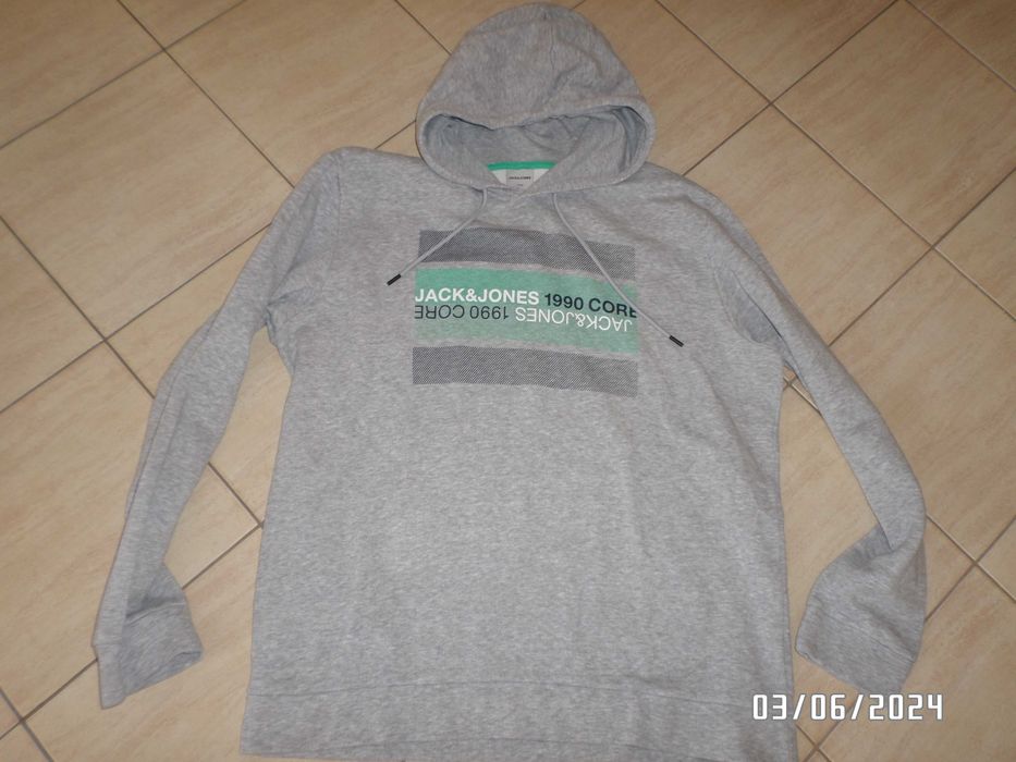 firmowa bluza męska z kapturem -JACK&JONES-XXL
