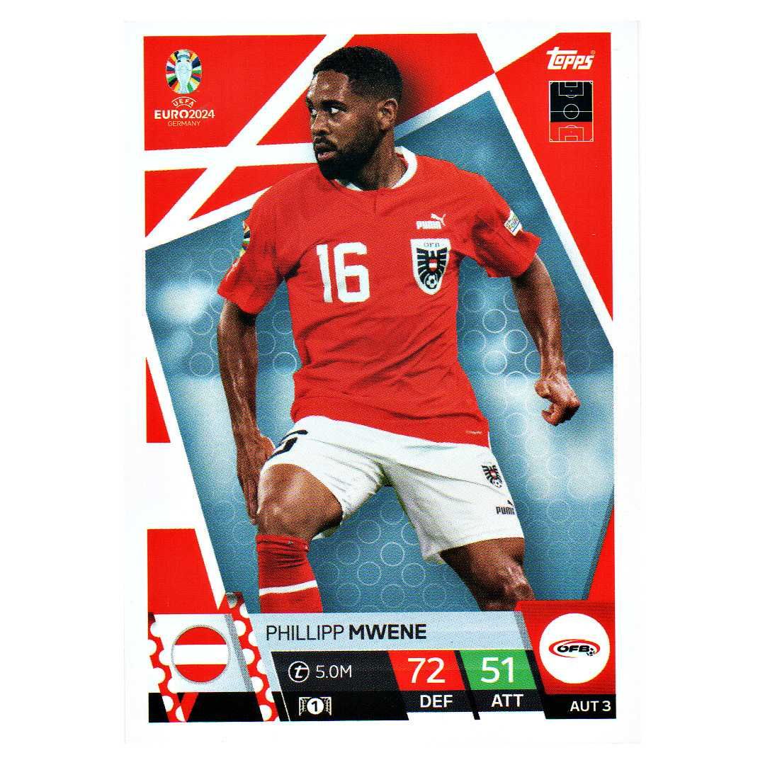 Karta Topps Euro 2024 Phillipp Mwene Aut 3