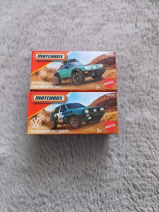 Matchbox zestaw Volkswagen Golf Country oraz Porsche 911 Rally