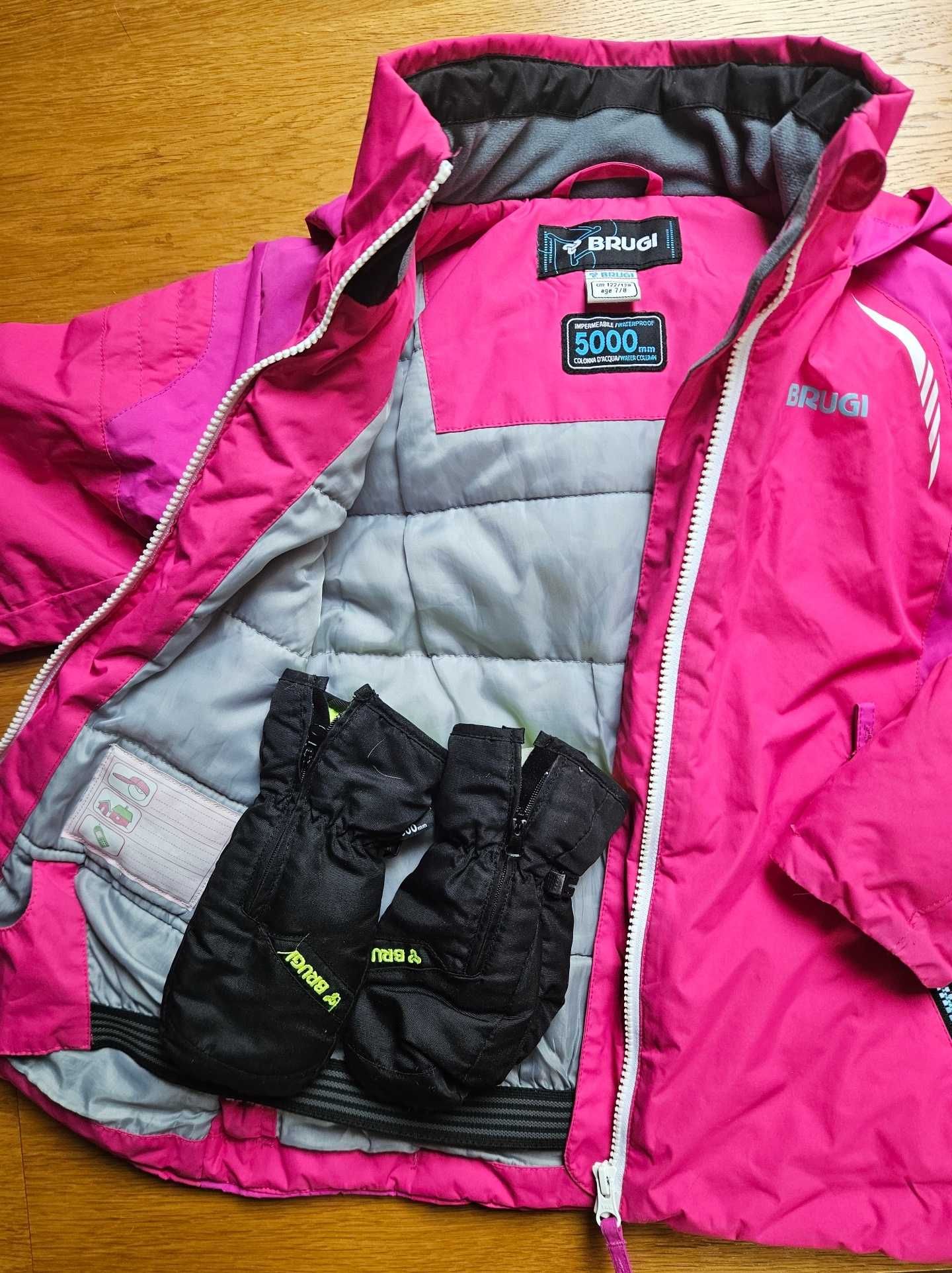 Komplet narciarski - kurtka / spodnie / rękawice BRUGI dla dziewczynki