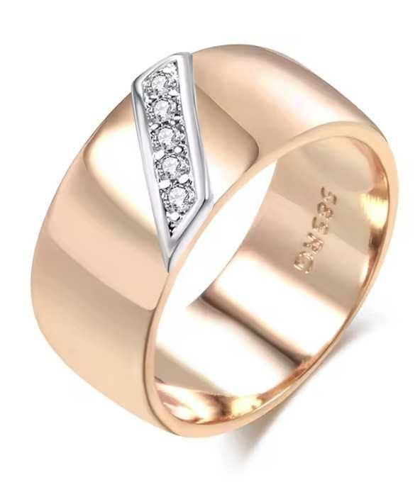 Серьги и кольцо 585п родій