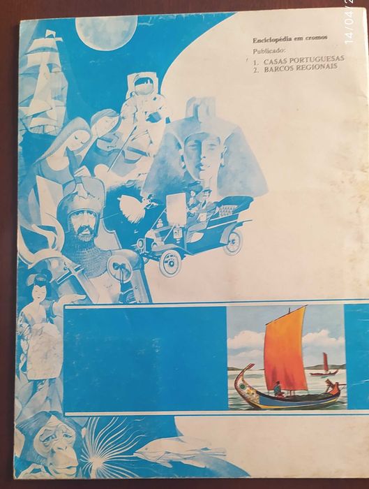 Enciclopedia em cromos nº 1 (casa portuguesas) e 2 (barcos regionais)