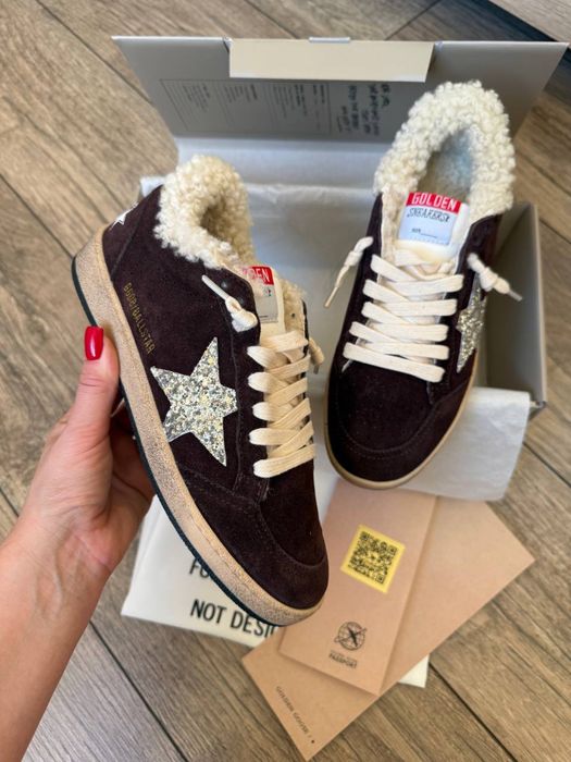 кеди зимові теплі кросівки жіночі ggdb golden goos голден гус замшеві