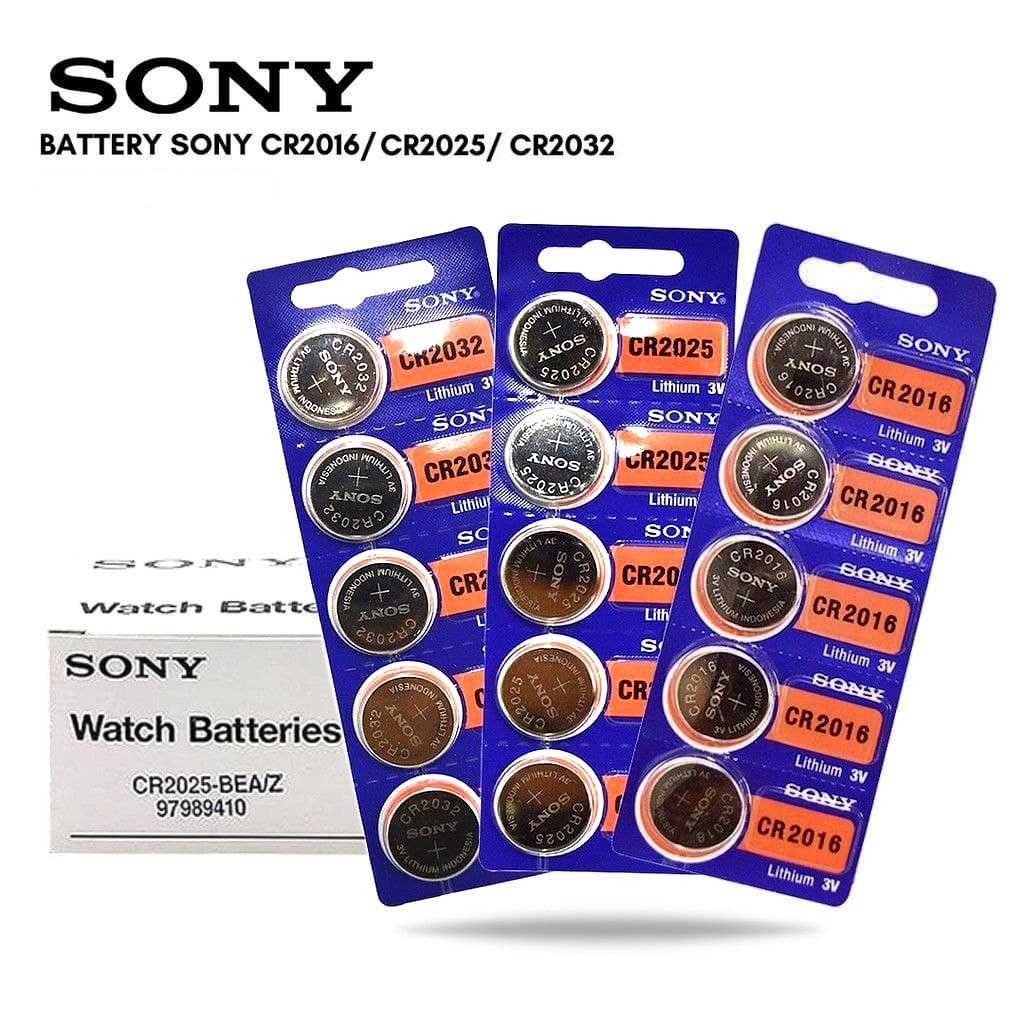 SONY батарейки оксид срібла, літій 364 377 920 2016 2032 елемент Соні