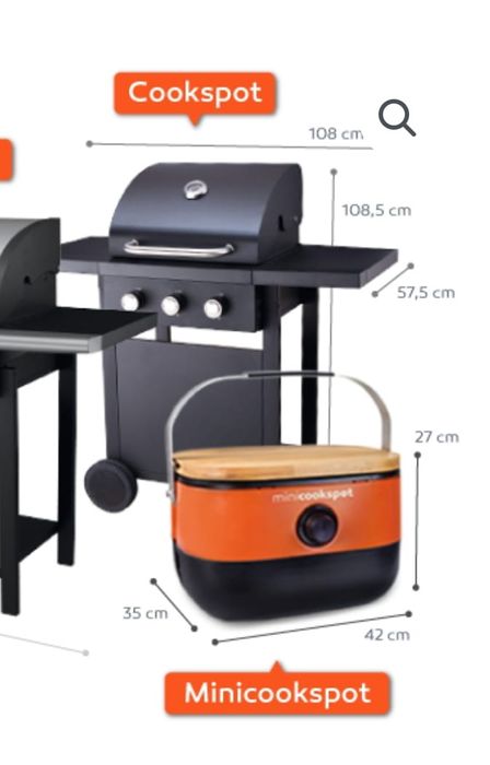 Grelhador a gás COOKSPOT