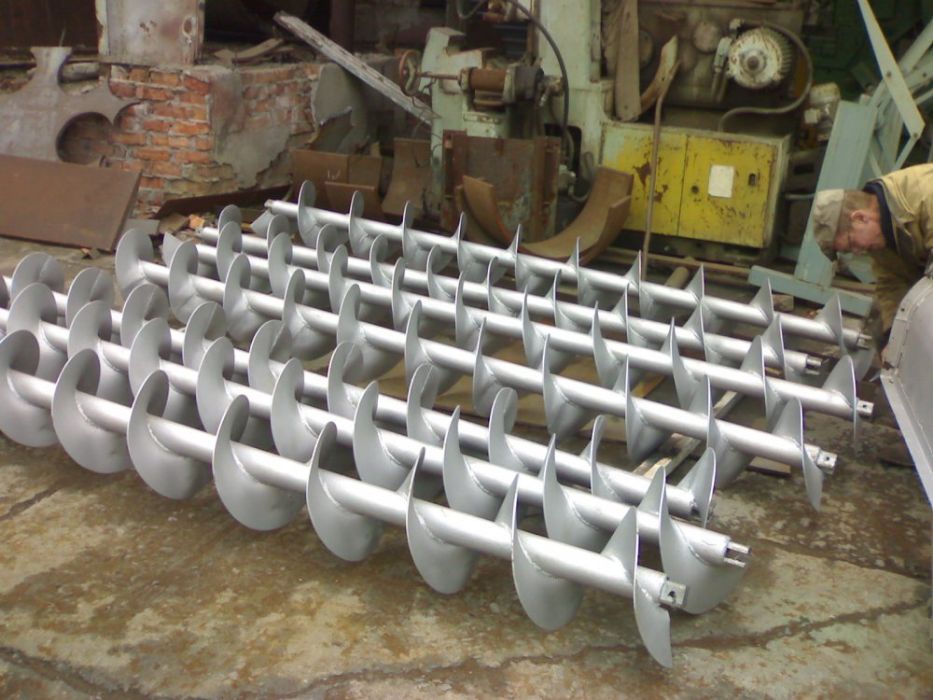 Изготовление,ремонт шнеков до 9 м, до 600 мм в диаметре с баласировкой