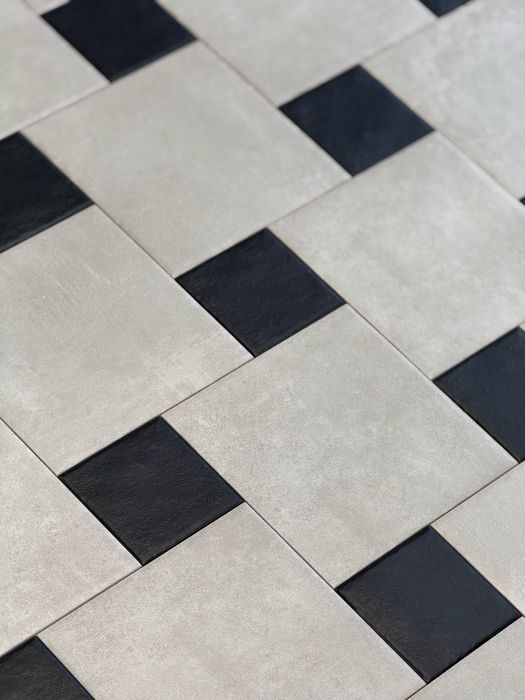 Płytki Gres 20x20 10x10 MAT Spectre Grys Nero WYPRZEDAŻ LEROY MERLIN