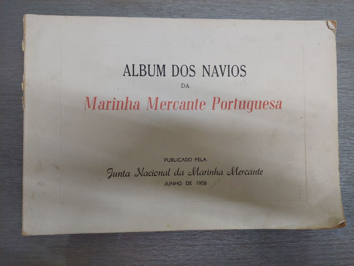 Raro livro abum navios marinha mercante  portuguesa