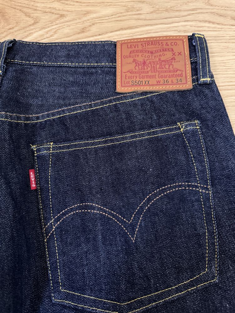 Spodnie Levis 501 selvedge jeans