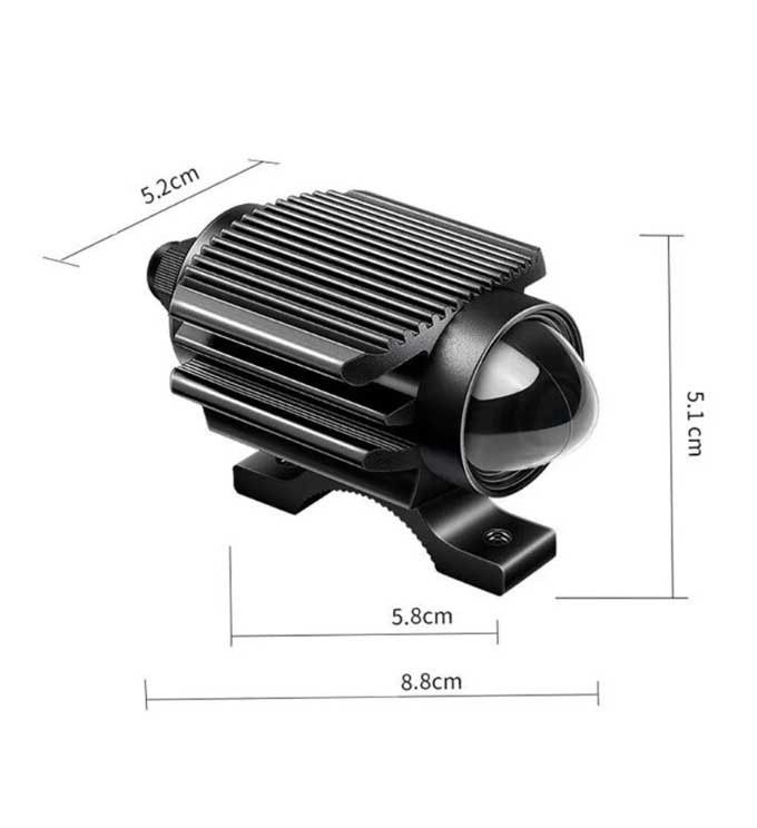 Фара ПТФ LED универсальная авто мото белый+желтый 3в1