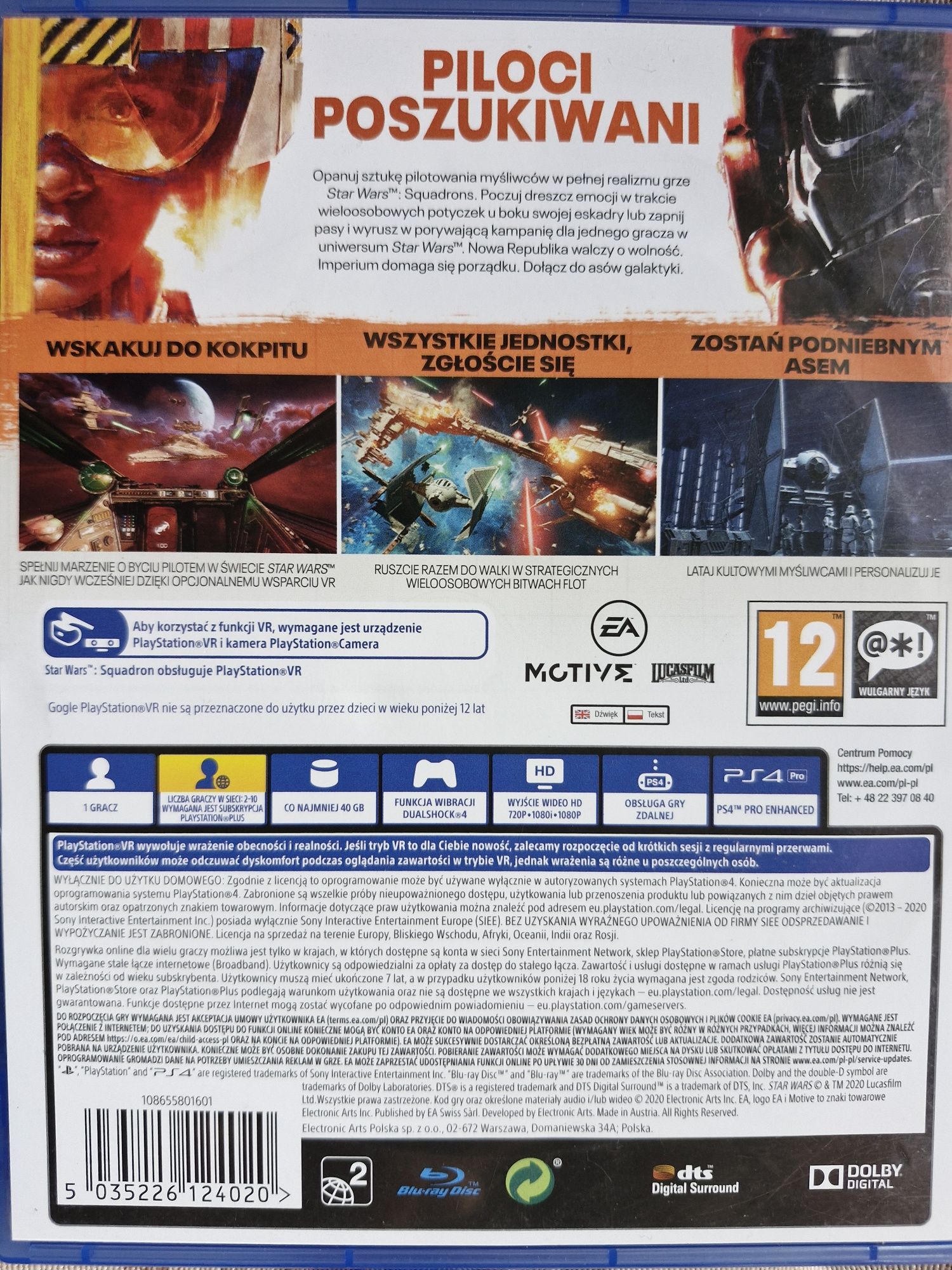 Star Wars Squadrons gra na PS4