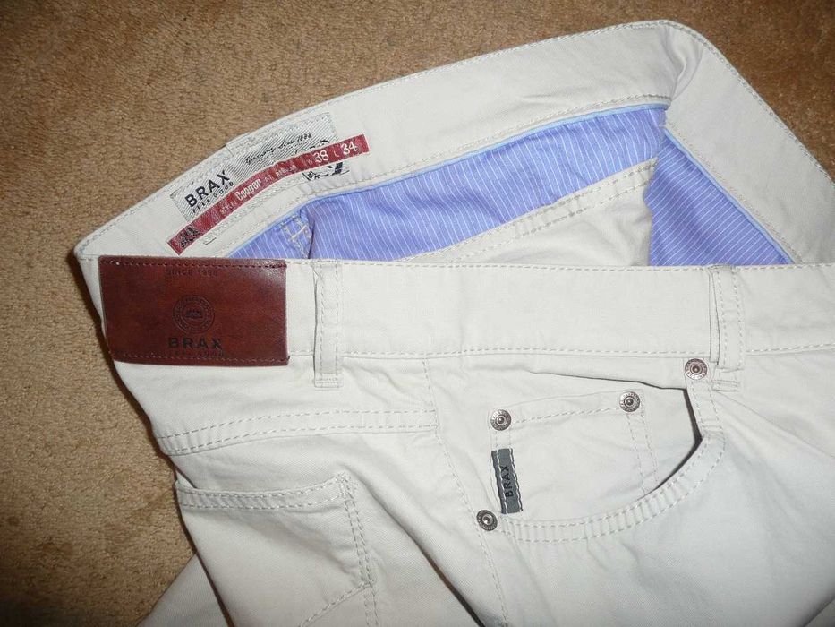 Spodnie BRAX W38/L34=49,5/115cm chinosy materiałowe