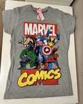 Nowy z metką T-shirt damski MARVEL comic, jasnoszary