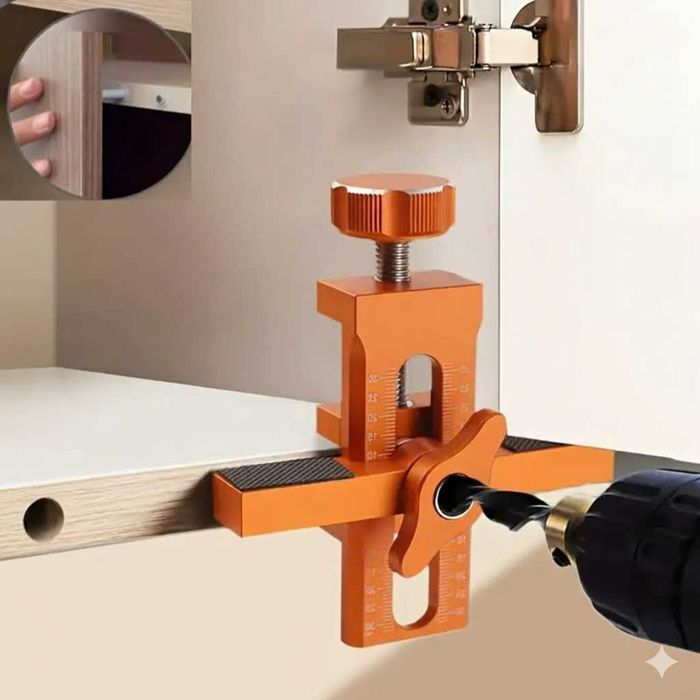 Меблевий метал кондуктор для встановлення фасадів та Tip-On. Подарунок