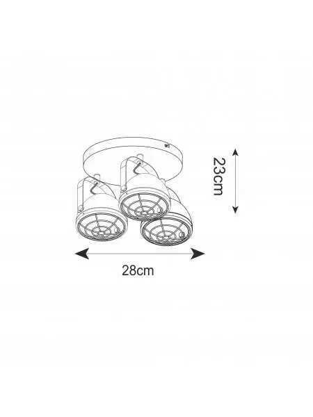 Lampa loft sufitowa Zuma Line