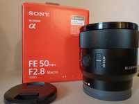 B| Sony FE 50 2.8 macro Sony E - jak nowy