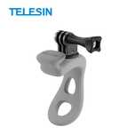 Uchwyt TELESIN do kamer akcji silikonowy Gopro Insta DJI Action szary