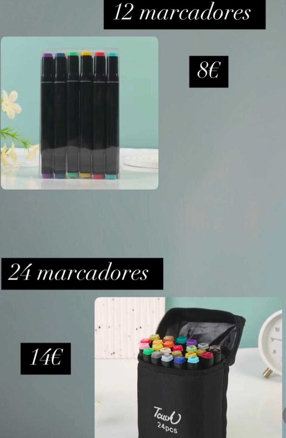 pack livro de pintura + marcadores