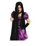 Peruka mega długa CZARNA 100 cm Samara Halloween