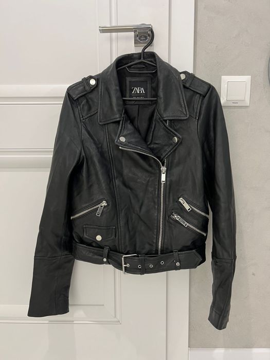 Шкіряна куртка Zara, розмір М