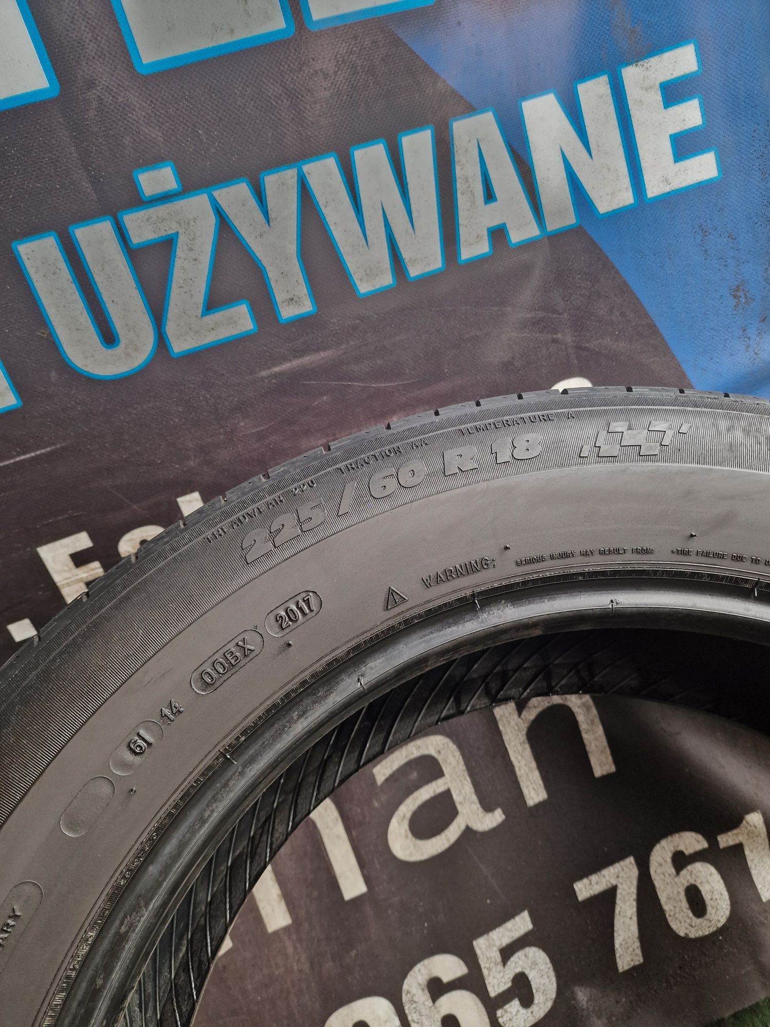 Opony letnie 225/60/18 Michelin Para 6.3mm