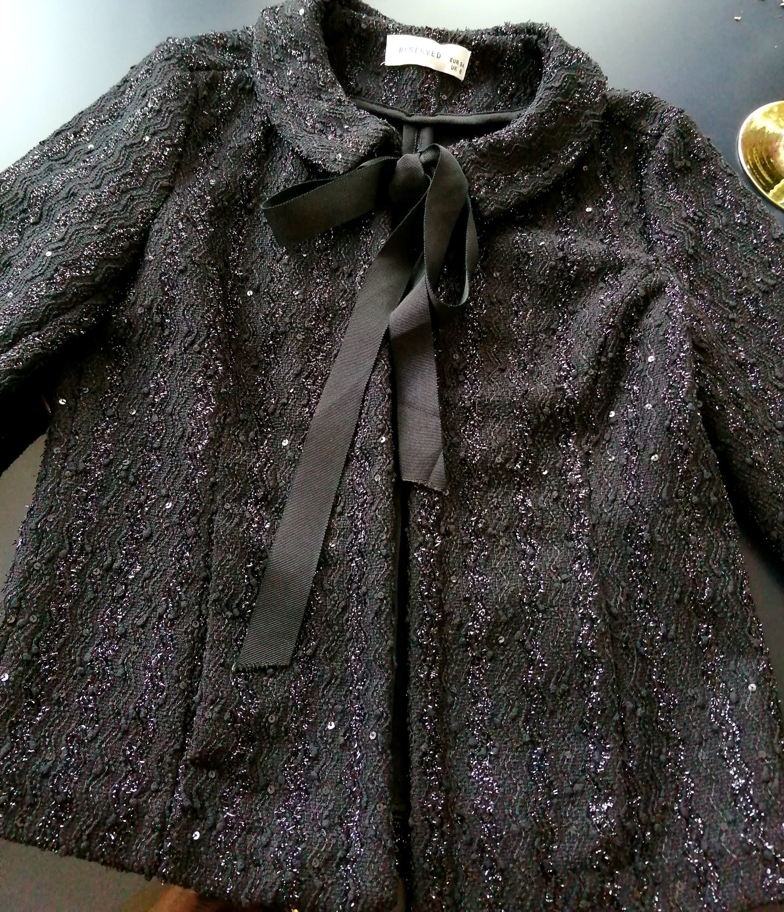 Marynarka Reserved r.XS, cekiny, glamour