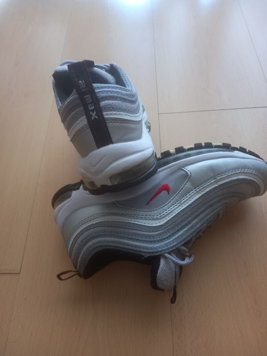 Nike Air Max 97 Silver Red Logo