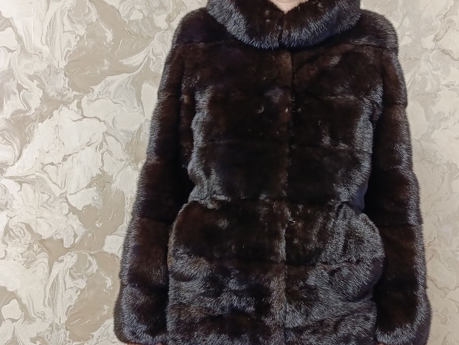 Шуба норка натуральна трансформер