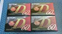 Cassetes de áudio TDK D60EA novas