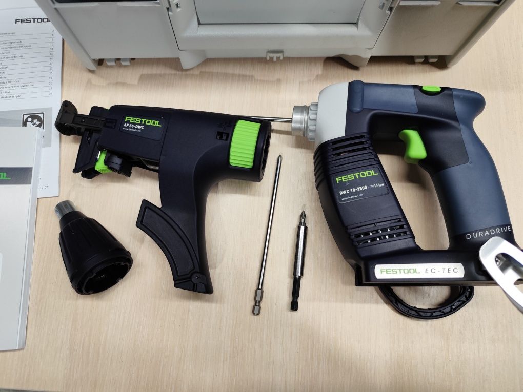 Festool DWC 18-2500 акумуляторний безщітковий шуруповерт стрічковий